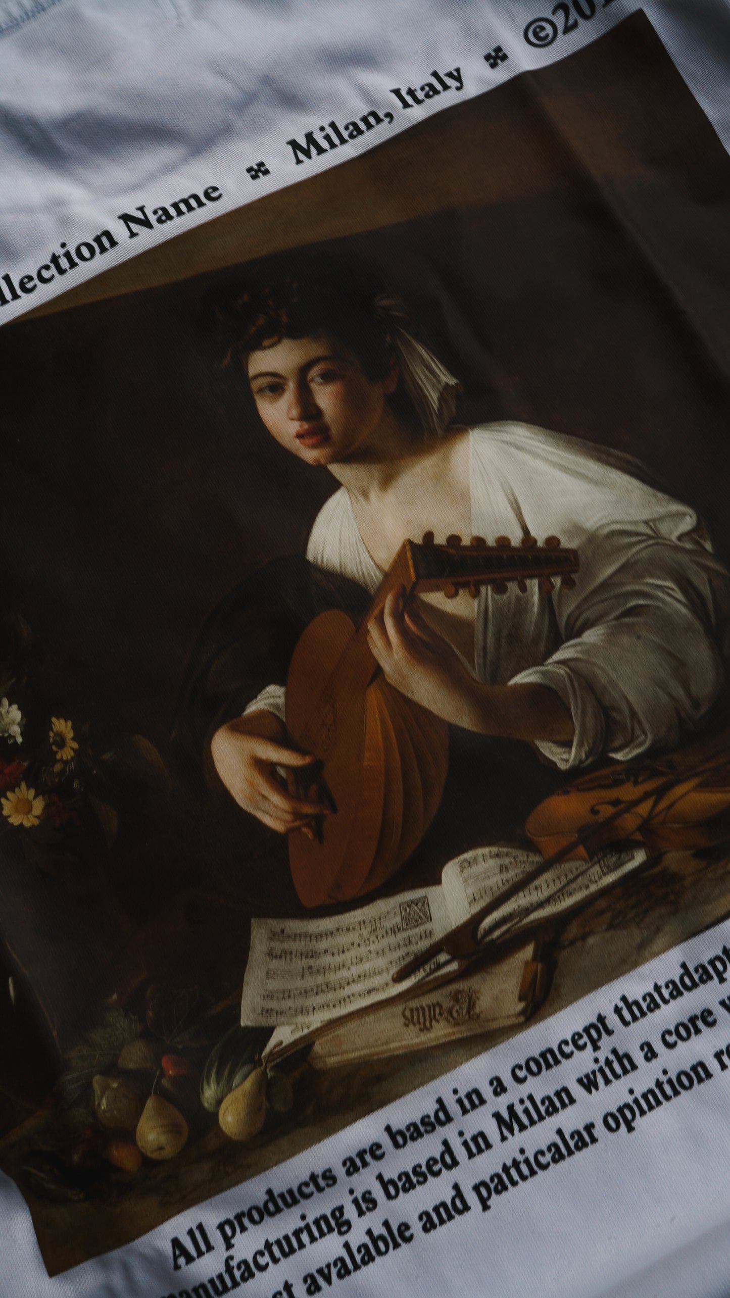 Off White / Caravaggio "The Lute Player"